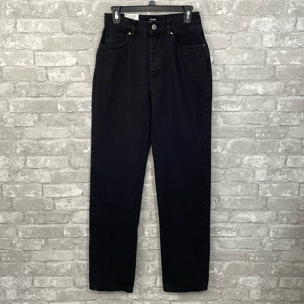 Cotton On Black Long Straight Leg Jeans